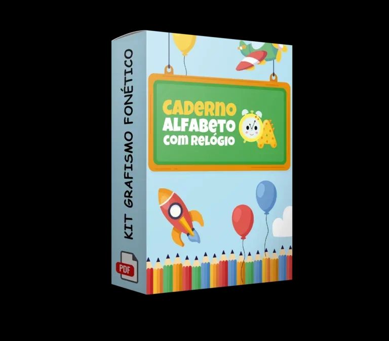 Caderno Alfabeto com Relógio